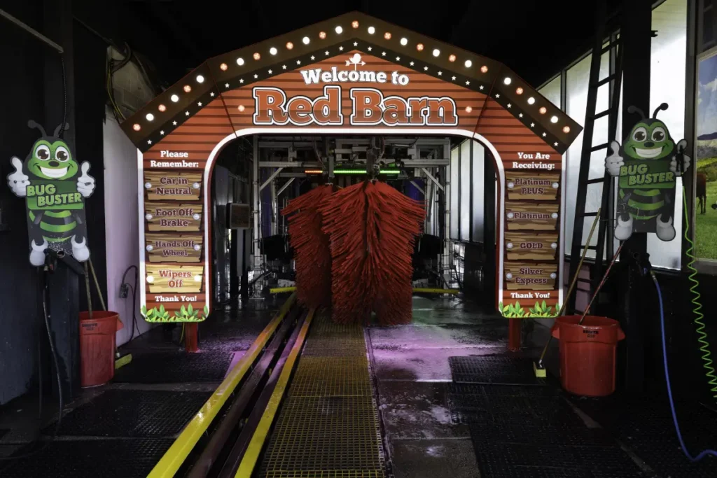 red-barn-car-wash-55-tunnel-car-wash red barn car wash entering the automated tunnel car wash